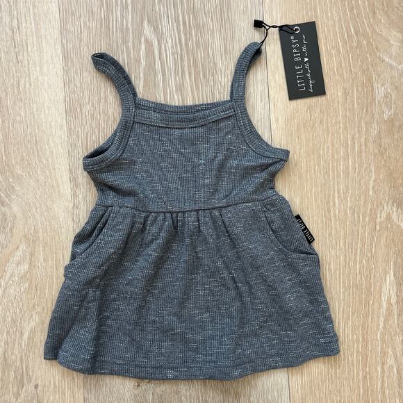 Little Bipsy Other - Little Bipsy Ribbed Tank Dress - Size 3-6m